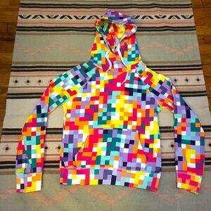 H&M size 6 pixelated colorful hoodie GUC